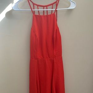 Strapless halter dress